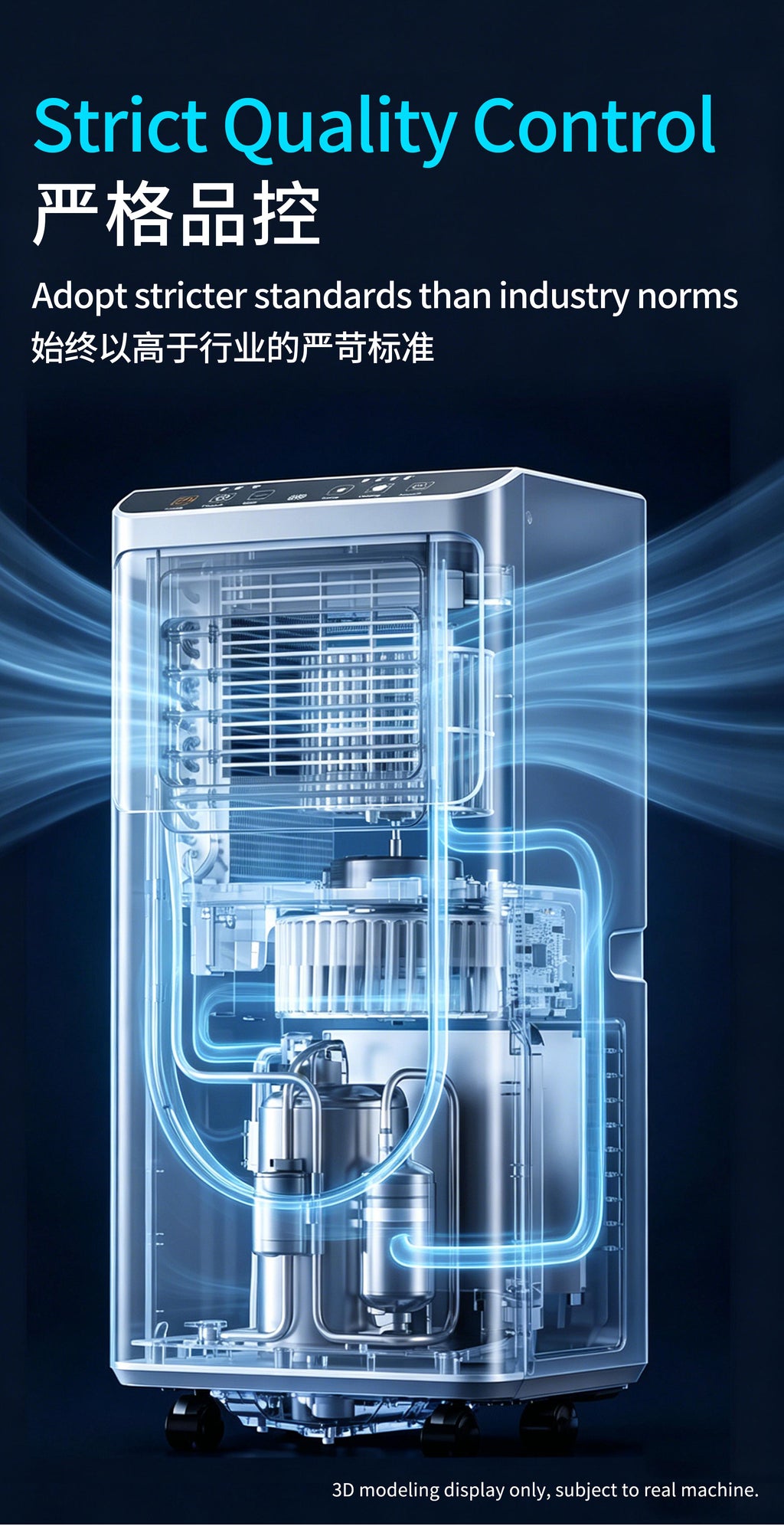 White portable air conditioner