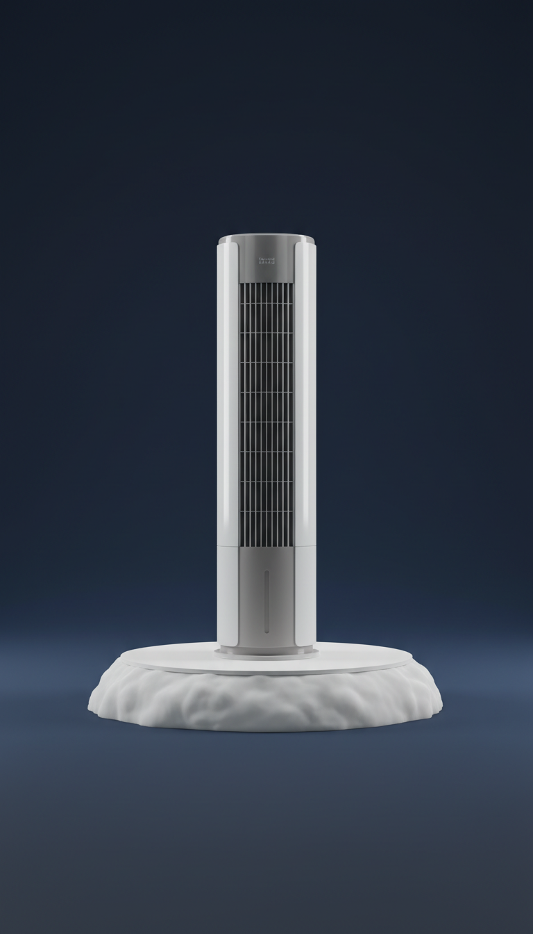 Tower Air Conditioner with Brushed Aluminum