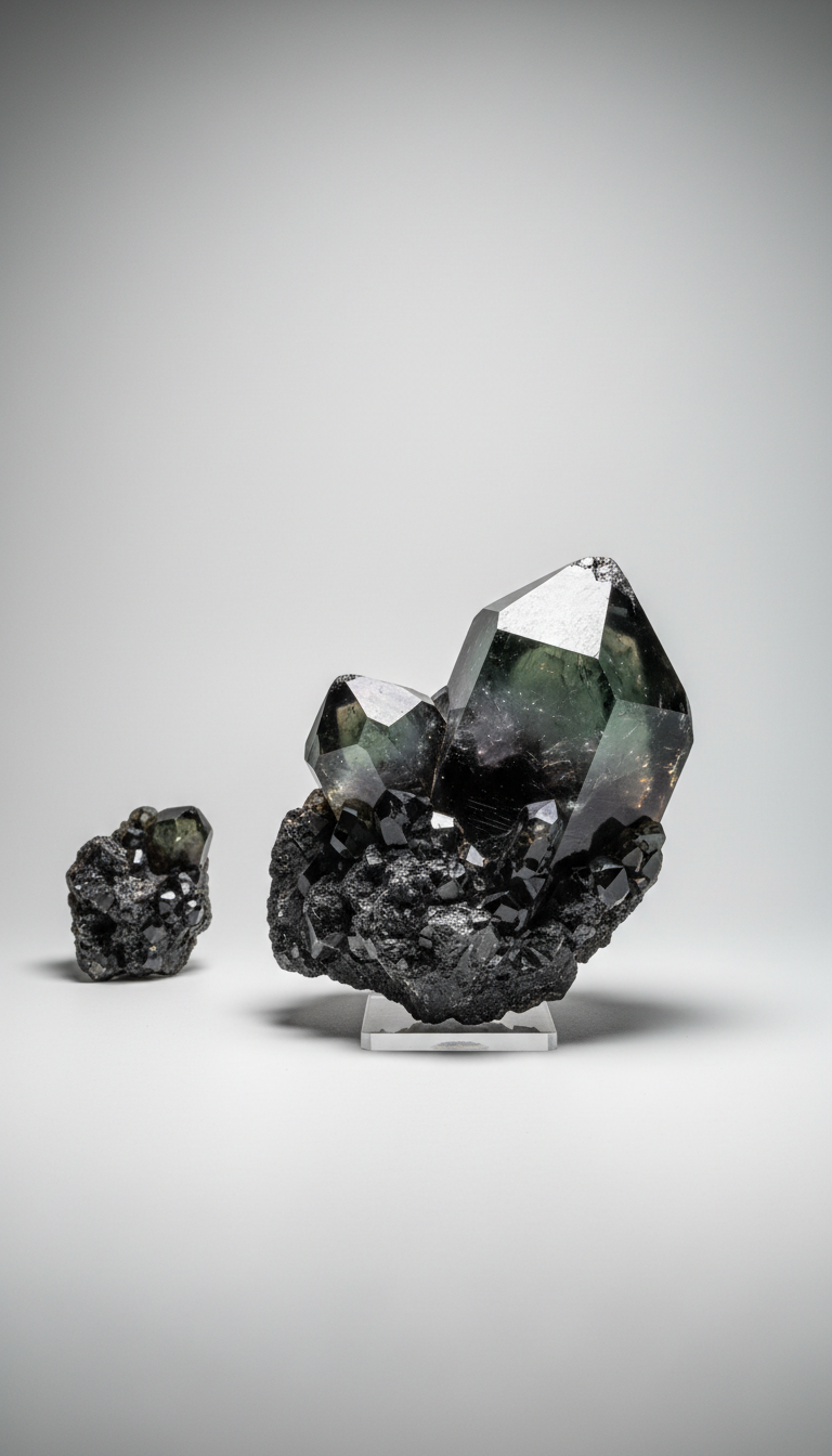 Obsidian Edge crystal cluster